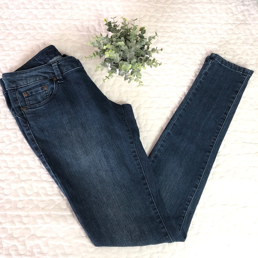 Blue Asphalt Skinny Jean | Size 9L | Dark Wash